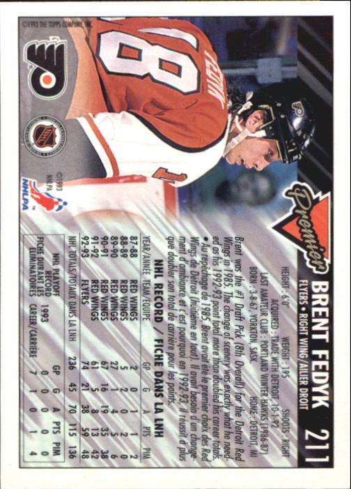 1993-94 O-Pee-Chee Premier - #310 Eric Lindros