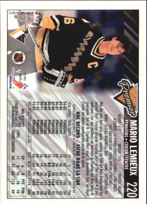 1993-94 O-Pee-Chee Premier - #310 Eric Lindros