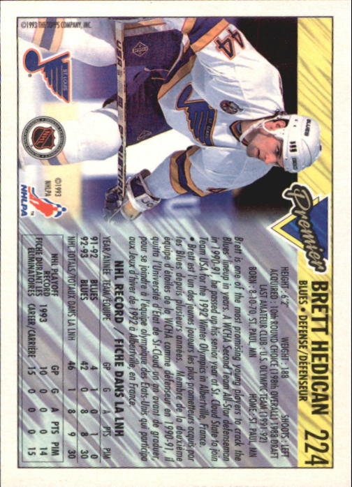 1993-94 O-Pee-Chee Premier - #310 Eric Lindros