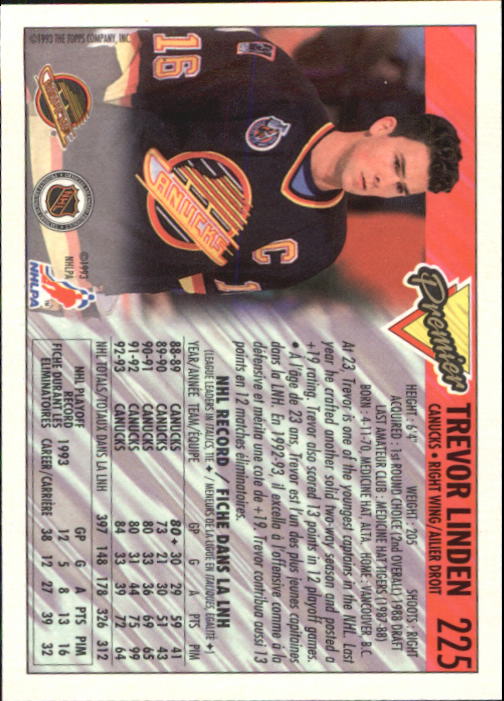 1993-94 O-Pee-Chee Premier - #310 Eric Lindros