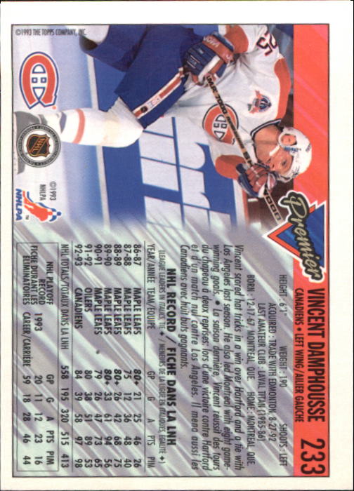 1993-94 O-Pee-Chee Premier - #310 Eric Lindros