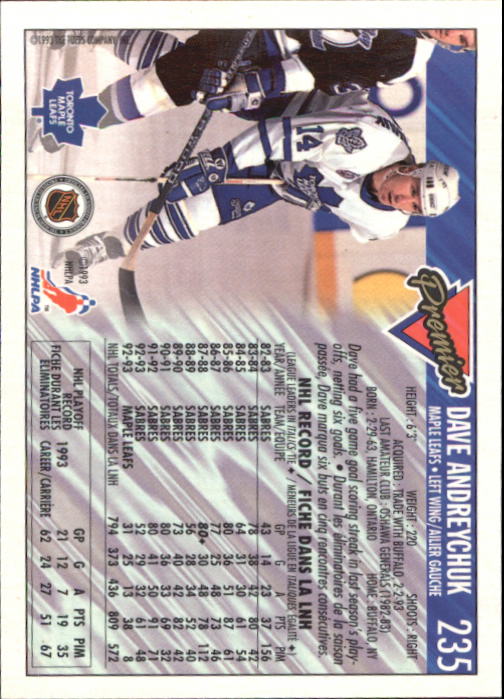 1993-94 O-Pee-Chee Premier - #310 Eric Lindros