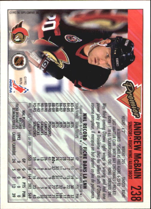 1993-94 O-Pee-Chee Premier - #310 Eric Lindros