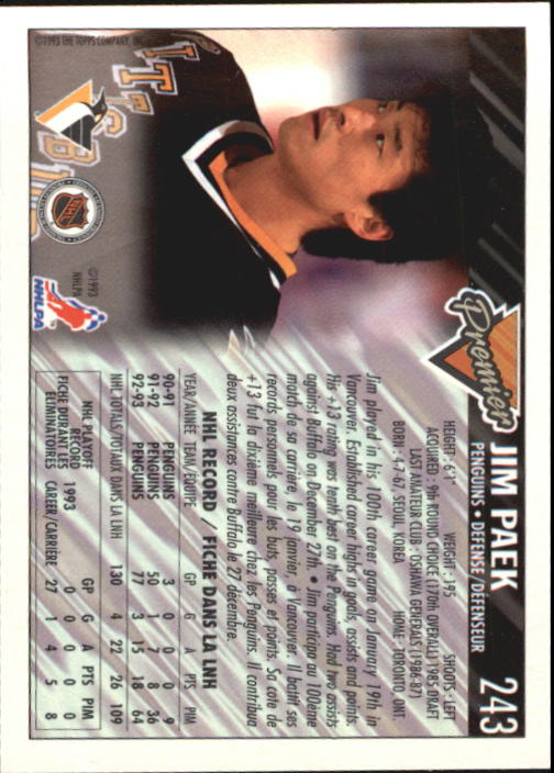 1993-94 O-Pee-Chee Premier - #310 Eric Lindros