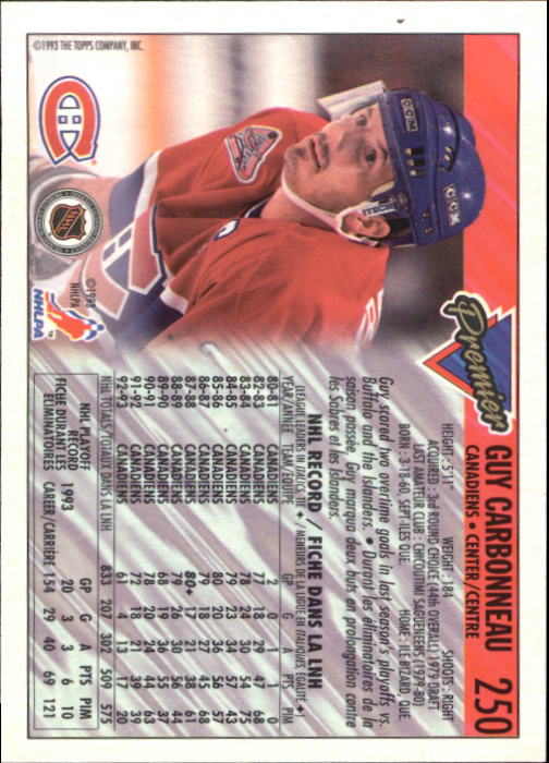 1993-94 O-Pee-Chee Premier - #310 Eric Lindros