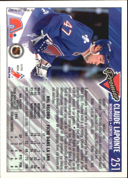 1993-94 O-Pee-Chee Premier - #310 Eric Lindros