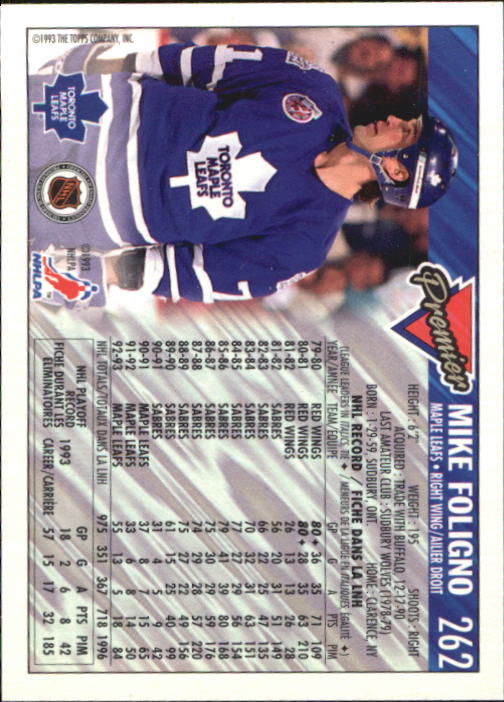 1993-94 O-Pee-Chee Premier - #310 Eric Lindros