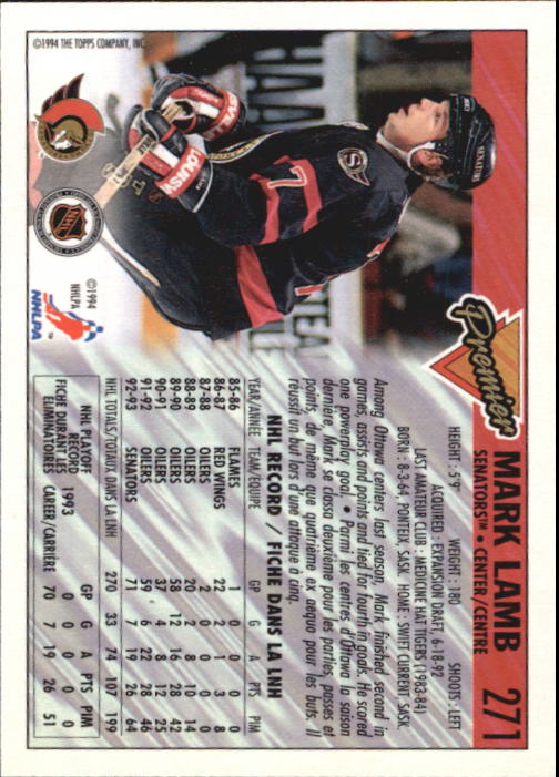 1993-94 O-Pee-Chee Premier - #310 Eric Lindros