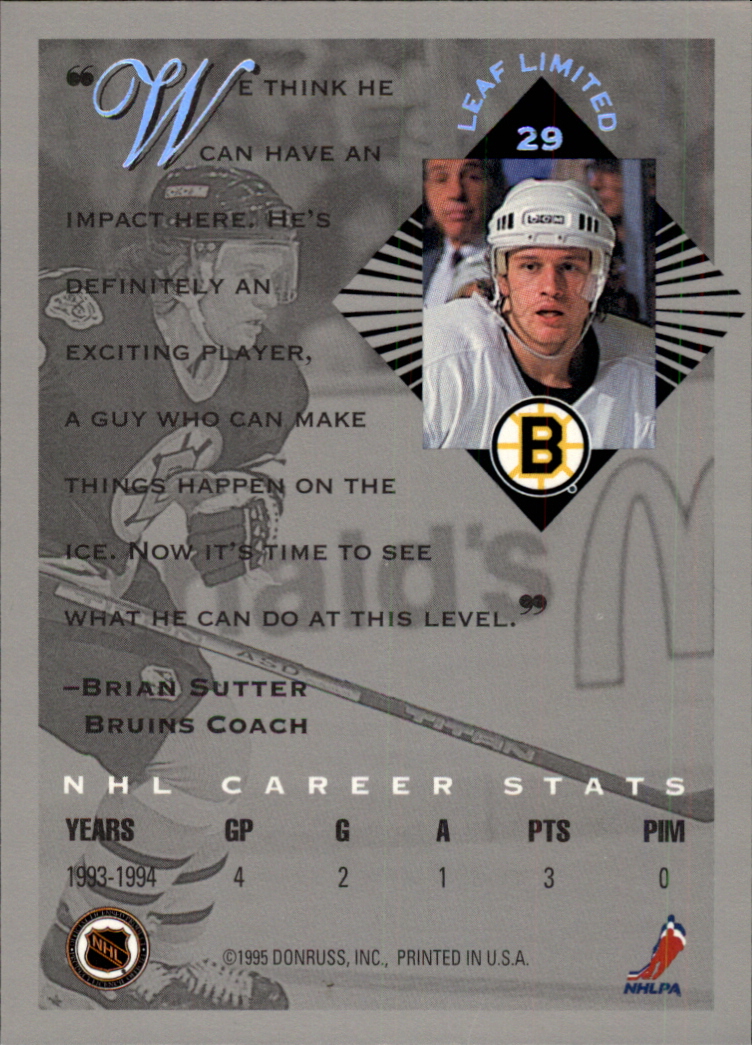 1994-95 Leaf Limited - #46 Kevin Stevens