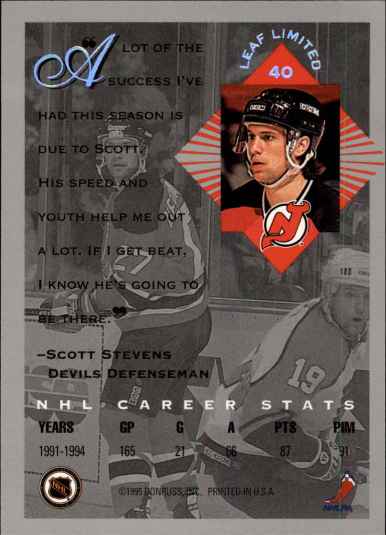 1994-95 Leaf Limited - #46 Kevin Stevens