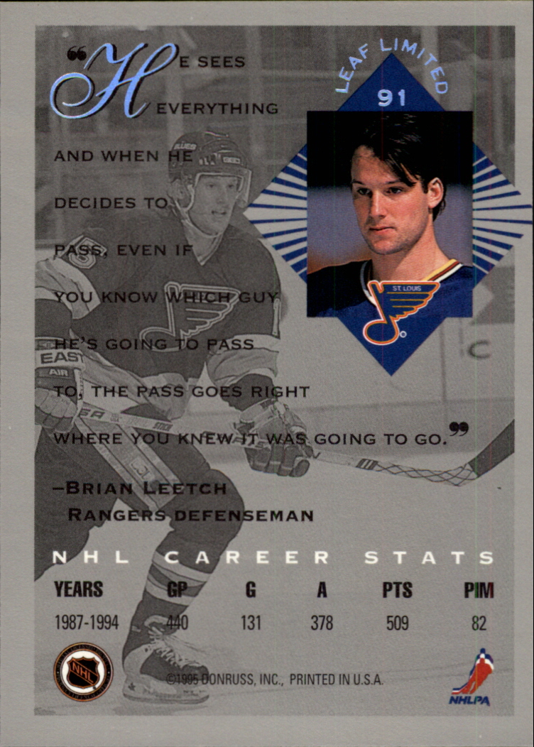 1994-95 Leaf Limited - #46 Kevin Stevens