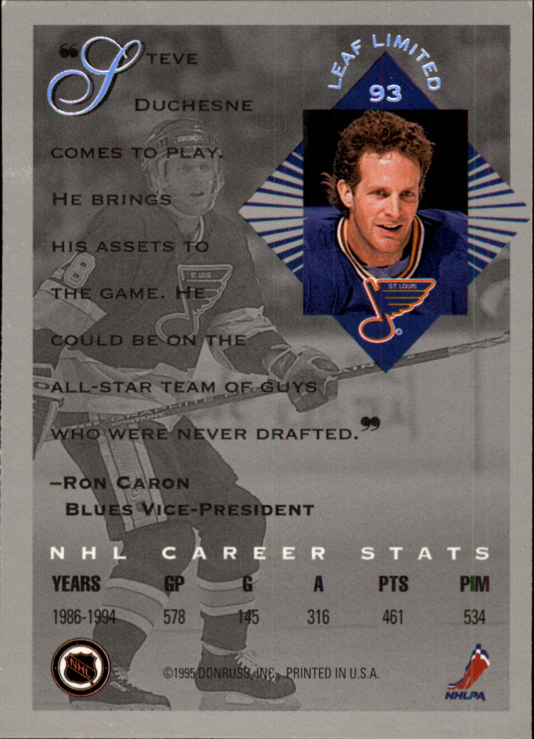 1994-95 Leaf Limited - #46 Kevin Stevens