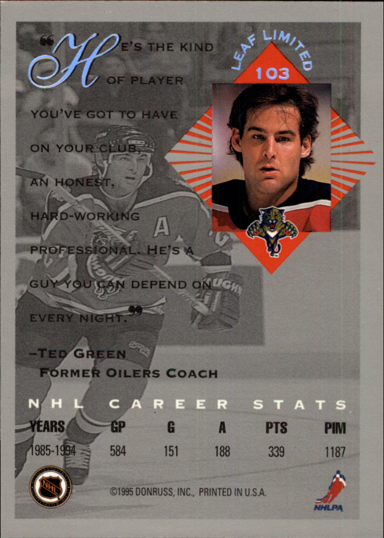 1994-95 Leaf Limited - #46 Kevin Stevens