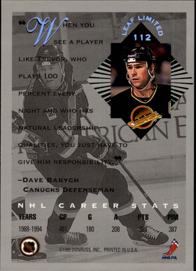 1994-95 Leaf Limited - #46 Kevin Stevens