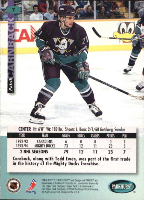 B0740- 1994-95 Parkhurst Hk Card #s 1-200 +Rookies -You Pick- 15+ FREE US SHIP - Picture 15 of 383