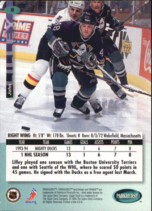 B0740- 1994-95 Parkhurst Hk Card #s 1-200 +Rookies -You Pick- 15+ FREE US SHIP - Picture 17 of 383