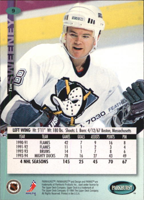 B0740- 1994-95 Parkhurst Hk Card #s 1-200 +Rookies -You Pick- 15+ FREE US SHIP - Picture 19 of 383
