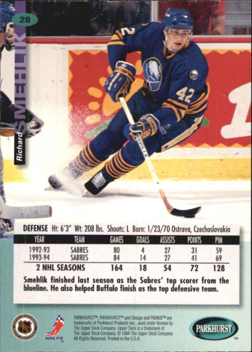B0740- 1994-95 Parkhurst Hk Card #s 1-200 +Rookies -You Pick- 15+ FREE US SHIP - Picture 57 of 383