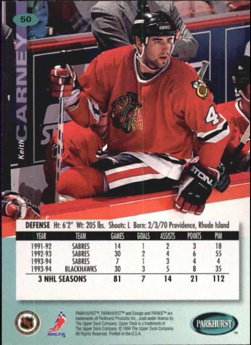 B0740- 1994-95 Parkhurst Hk Card #s 1-200 +Rookies -You Pick- 15+ FREE US SHIP - Picture 95 of 383