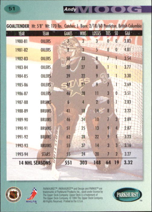 B0740- 1994-95 Parkhurst Hk Card #s 1-200 +Rookies -You Pick- 15+ FREE US SHIP - Picture 97 of 383