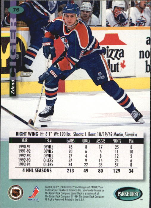 B0740- 1994-95 Parkhurst Hk Card #s 1-200 +Rookies -You Pick- 15+ FREE US SHIP - Picture 147 of 383