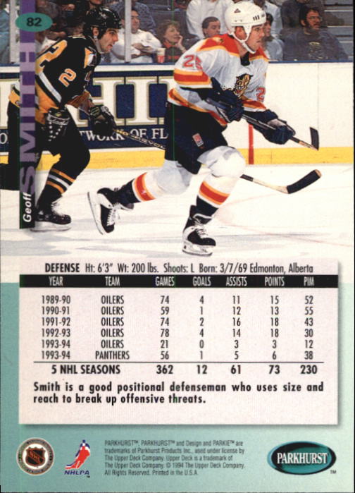 B0740- 1994-95 Parkhurst Hk Card #s 1-200 +Rookies -You Pick- 15+ FREE US SHIP - Picture 159 of 383