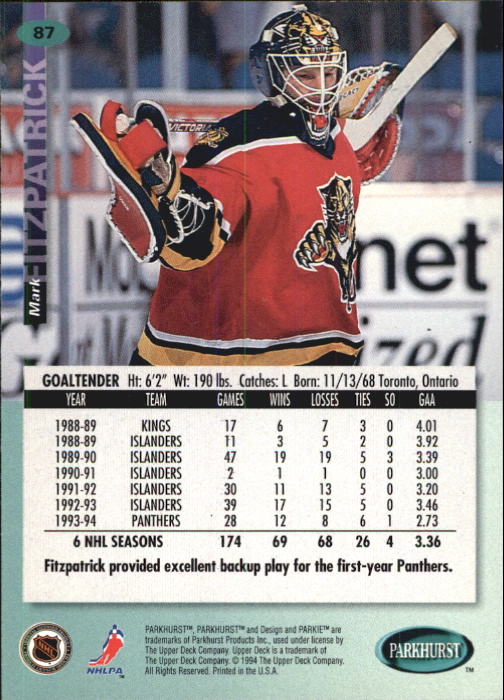 B0740- 1994-95 Parkhurst Hk Card #s 1-200 +Rookies -You Pick- 15+ FREE US SHIP - Picture 169 of 383