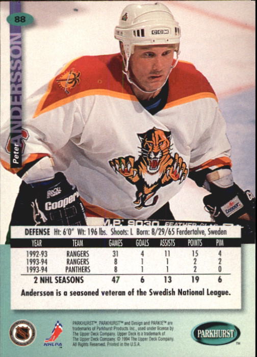 B0740- 1994-95 Parkhurst Hk Card #s 1-200 +Rookies -You Pick- 15+ FREE US SHIP - Picture 171 of 383