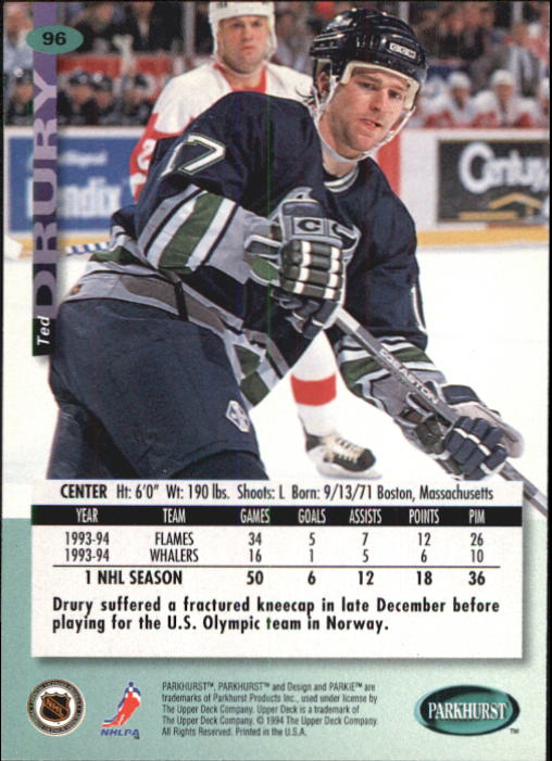 B0740- 1994-95 Parkhurst Hk Card #s 1-200 +Rookies -You Pick- 15+ FREE US SHIP - Picture 185 of 383