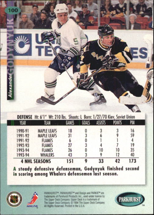B0740- 1994-95 Parkhurst Hk Card #s 1-200 +Rookies -You Pick- 15+ FREE US SHIP - Picture 193 of 383