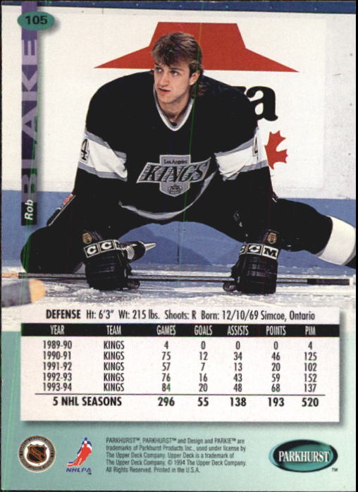 B0740- 1994-95 Parkhurst Hk Card #s 1-200 +Rookies -You Pick- 15+ FREE US SHIP - Picture 201 of 383