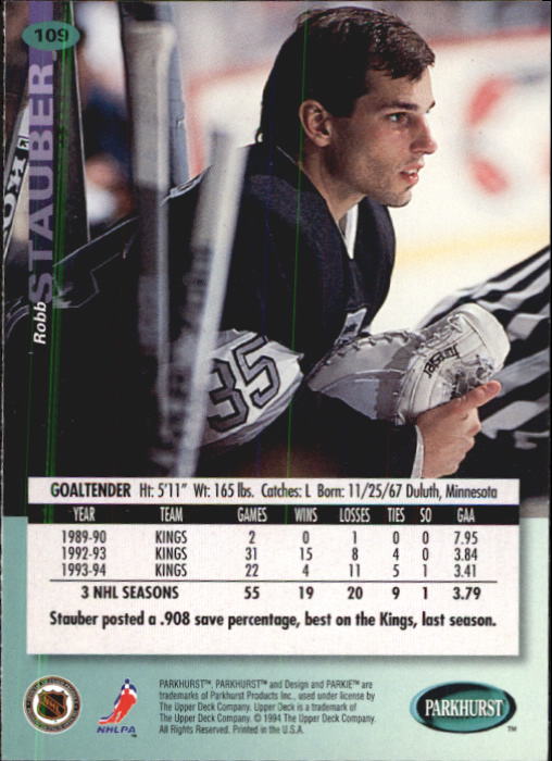 B0740- 1994-95 Parkhurst Hk Card #s 1-200 +Rookies -You Pick- 15+ FREE US SHIP - Picture 209 of 383