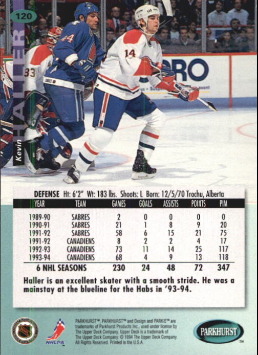 B0740- 1994-95 Parkhurst Hk Card #s 1-200 +Rookies -You Pick- 15+ FREE US SHIP - Picture 227 of 383