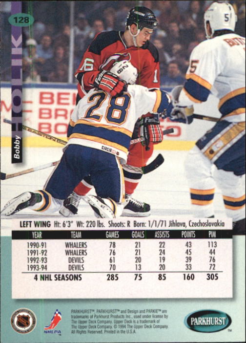 B0740- 1994-95 Parkhurst Hk Card #s 1-200 +Rookies -You Pick- 15+ FREE US SHIP - Picture 243 of 383