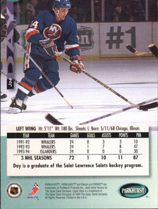 B0740- 1994-95 Parkhurst Hk Card #s 1-200 +Rookies -You Pick- 15+ FREE US SHIP - Picture 263 of 383