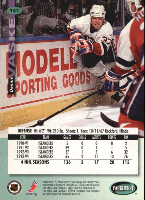 B0740- 1994-95 Parkhurst Hk Card #s 1-200 +Rookies -You Pick- 15+ FREE US SHIP - Picture 269 of 383