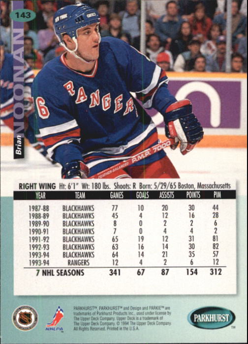 B0740- 1994-95 Parkhurst Hk Card #s 1-200 +Rookies -You Pick- 15+ FREE US SHIP - Picture 273 of 383