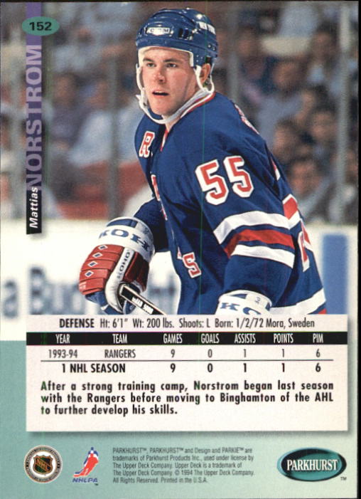 B0740- 1994-95 Parkhurst Hk Card #s 1-200 +Rookies -You Pick- 15+ FREE US SHIP - Picture 289 of 383