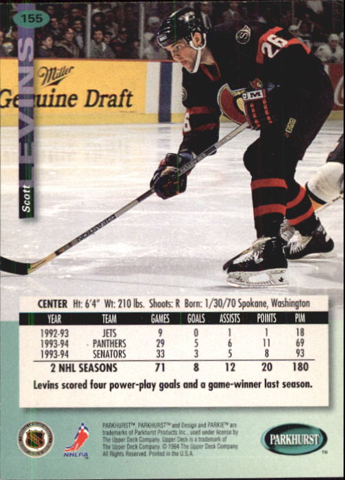 B0740- 1994-95 Parkhurst Hk Card #s 1-200 +Rookies -You Pick- 15+ FREE US SHIP - Picture 295 of 383