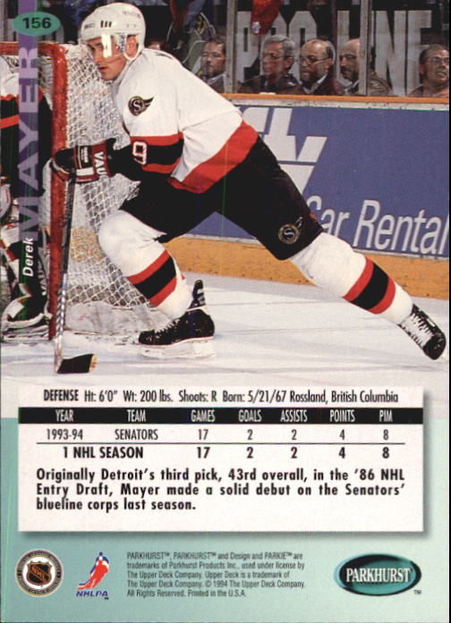 B0740- 1994-95 Parkhurst Hk Card #s 1-200 +Rookies -You Pick- 15+ FREE US SHIP - Picture 297 of 383