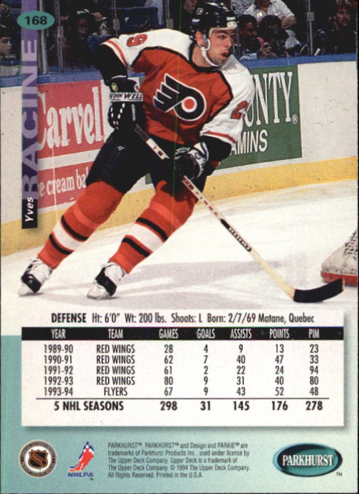 B0740- 1994-95 Parkhurst Hk Card #s 1-200 +Rookies -You Pick- 15+ FREE US SHIP - Picture 321 of 383