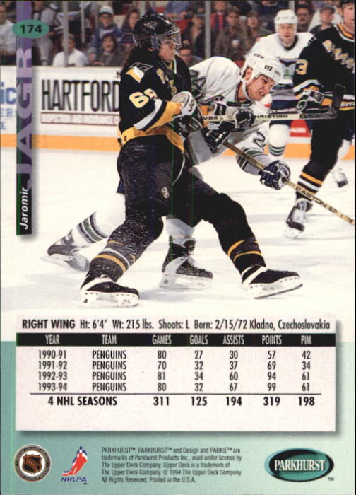 B0740- 1994-95 Parkhurst Hk Card #s 1-200 +Rookies -You Pick- 15+ FREE US SHIP - Picture 333 of 383