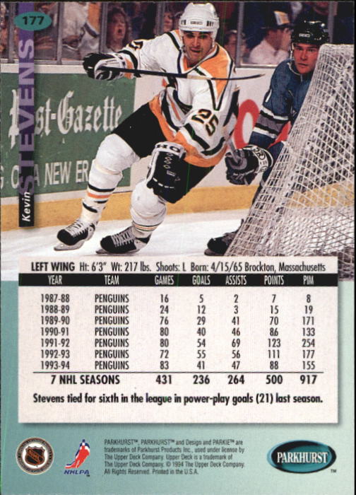 B0740- 1994-95 Parkhurst Hk Card #s 1-200 +Rookies -You Pick- 15+ FREE US SHIP - Picture 337 of 383