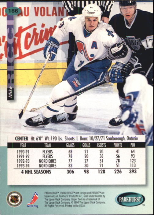 B0740- 1994-95 Parkhurst Hk Card #s 1-200 +Rookies -You Pick- 15+ FREE US SHIP - Picture 355 of 383