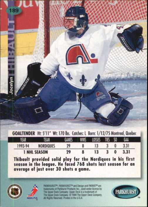 B0740- 1994-95 Parkhurst Hk Card #s 1-200 +Rookies -You Pick- 15+ FREE US SHIP - Picture 361 of 383
