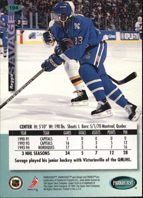 B0740- 1994-95 Parkhurst Hk Card #s 1-200 +Rookies -You Pick- 15+ FREE US SHIP - Picture 371 of 383