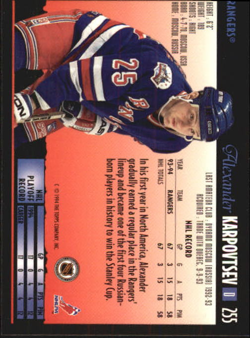 1994-95 Topps Premier Hockey (Pick Card From List 251-499) C142 2-21 - Picture 9 of 381