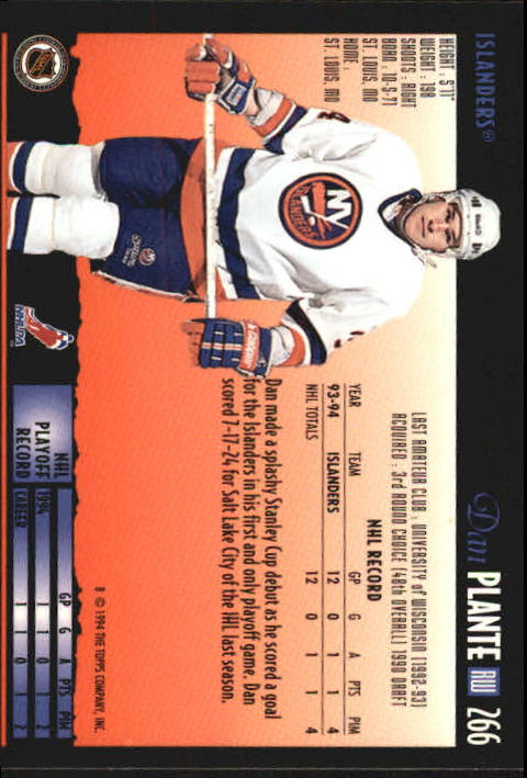 1994-95 Topps Premier Hockey (Pick Card From List 251-499) C142 2-21 - Picture 27 of 381
