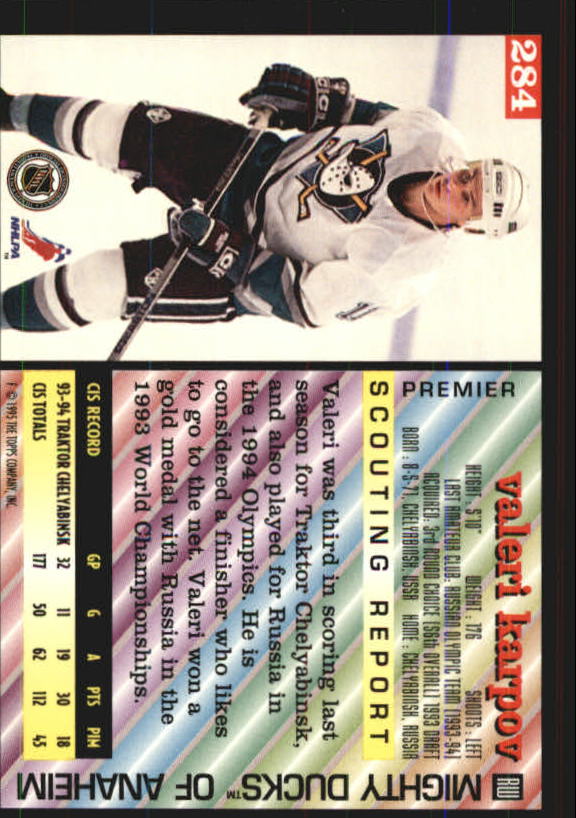 1994-95 Topps Premier Hockey (Pick Card From List 251-499) C142 2-21 - Picture 55 of 381