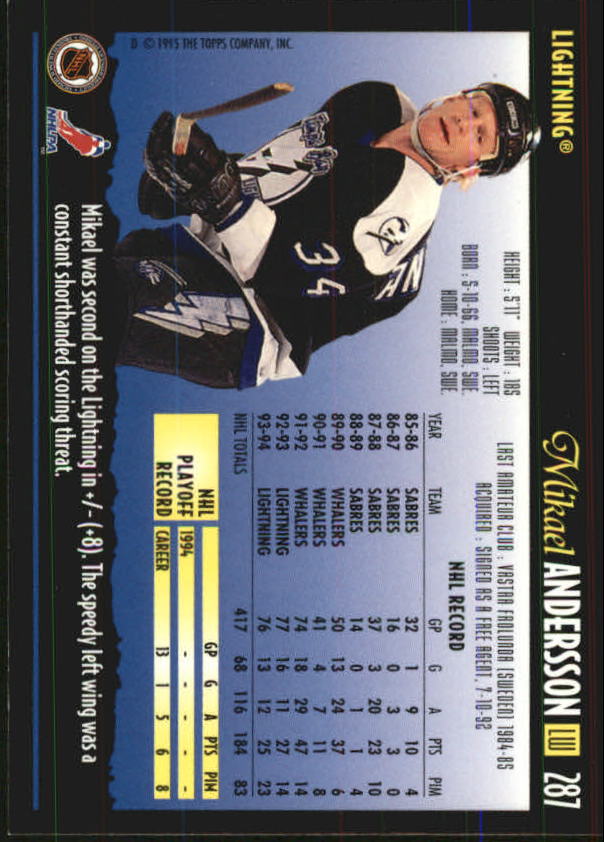 1994-95 Topps Premier Hockey (Pick Card From List 251-499) C142 2-21 - Picture 59 of 381